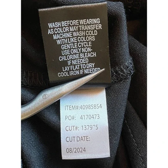 Torrid Black Jumpsuit Stretch Size 4X Minimalist Career Belt Cross Tie Back NWT - Picture 9 of 9